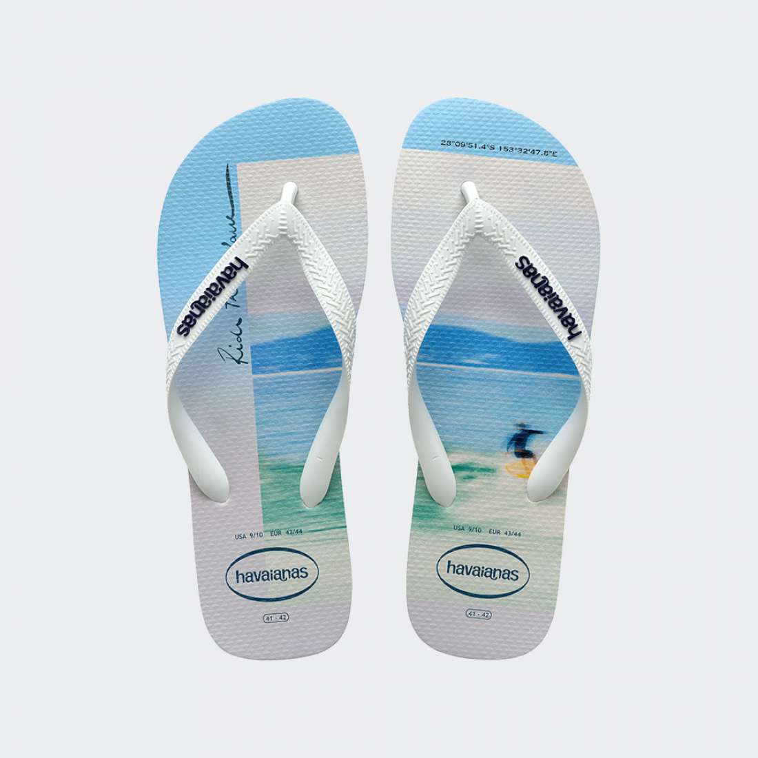 HAVAIANAS HYPE WHITE/NAVY BLUE