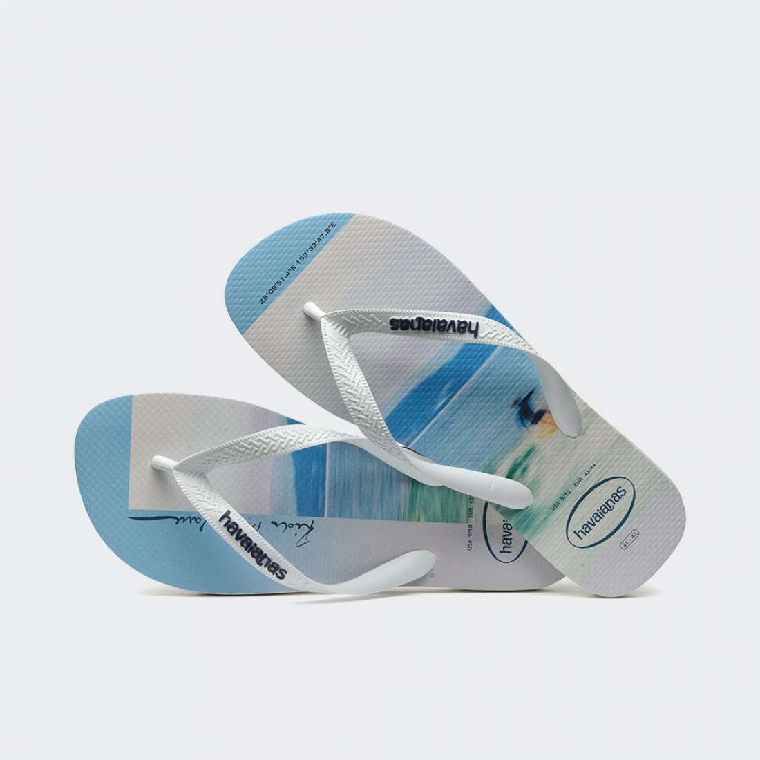 HAVAIANAS HYPE WHITE/NAVY BLUE