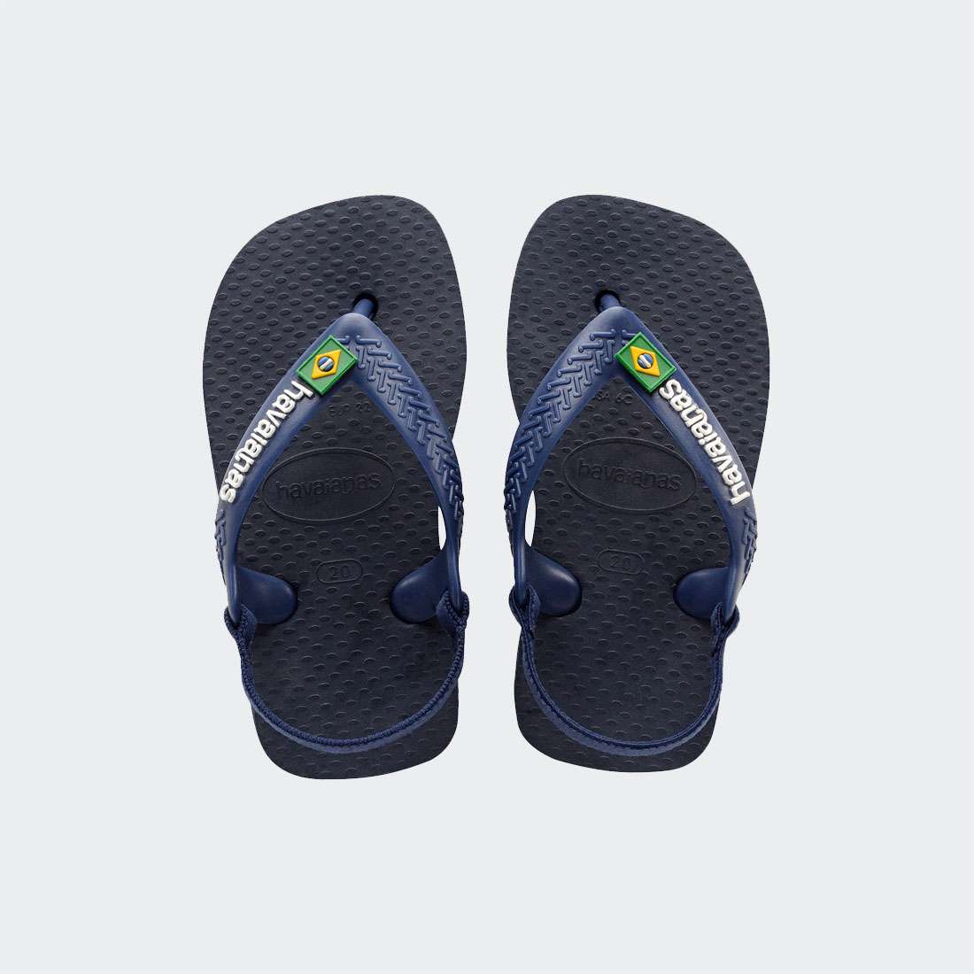 HAVAIANAS BABY BRASIL LOGO II NAVY BLUE/CITRUS YELLOW