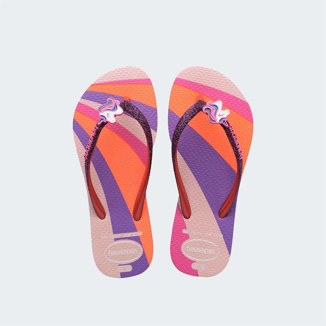 HAVAIANAS KIDS SLIM GLITTER II CANDY PINK