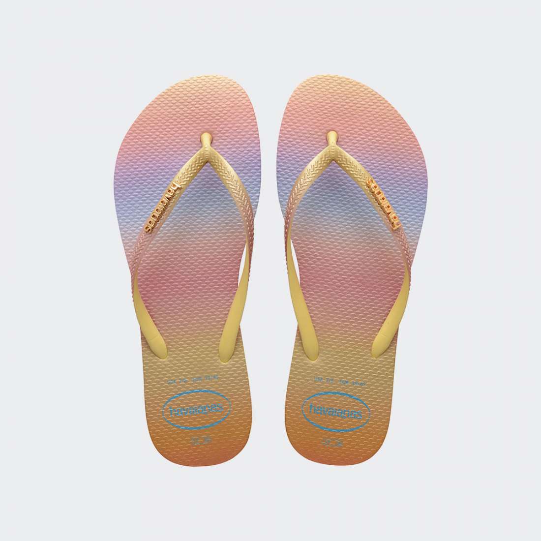 HAVAIANAS SLIM GRADIENT SUNSET YELLOW PIXEL