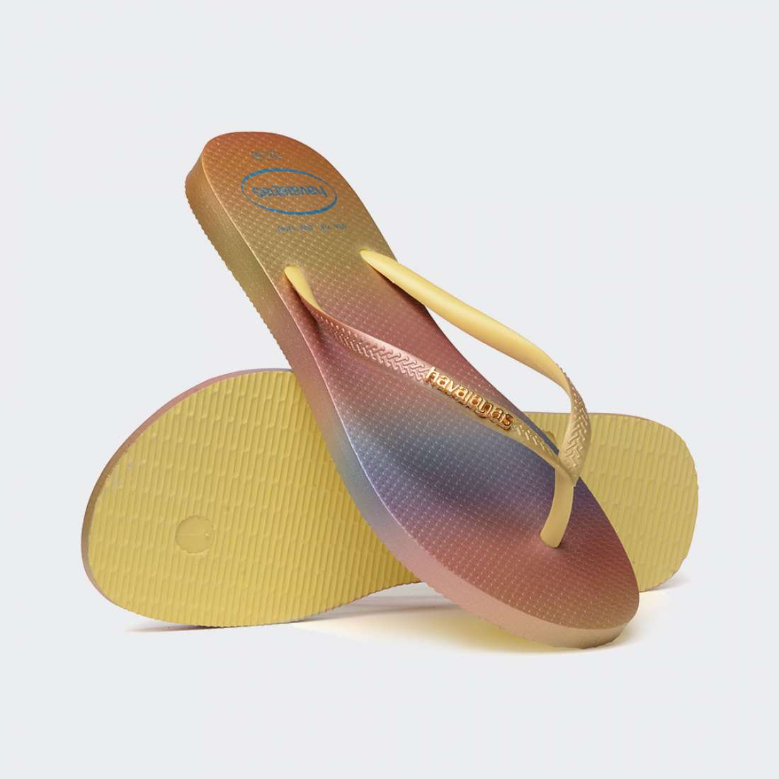 HAVAIANAS SLIM GRADIENT SUNSET LEMON