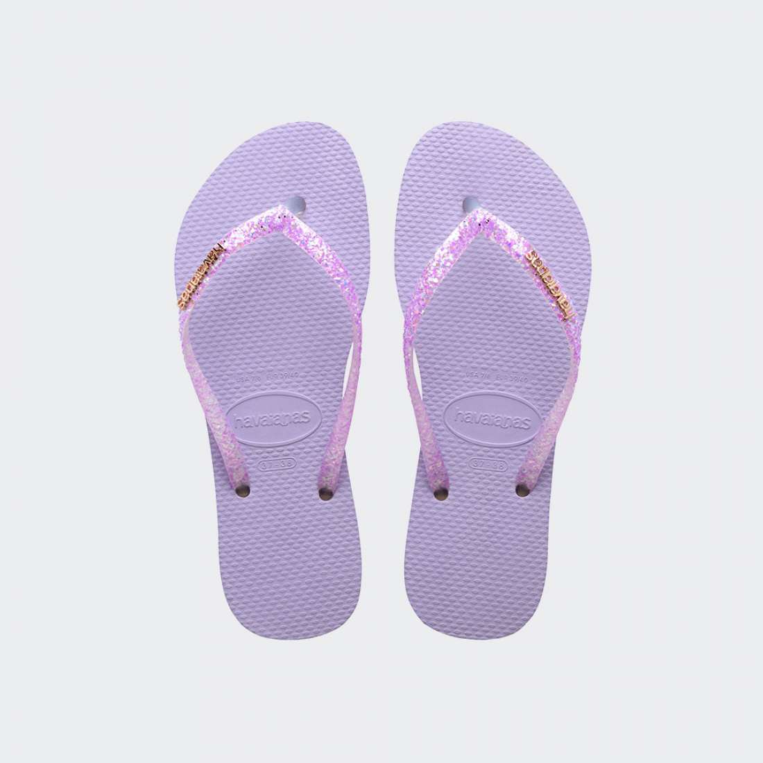 HAVAIANAS SLIM GLITTER FLOURISH PURPLE