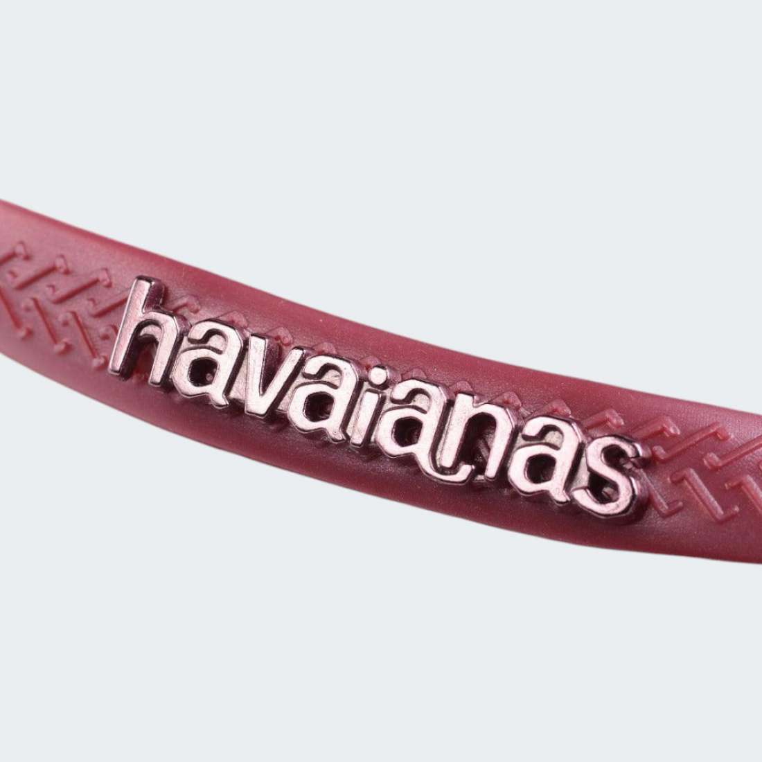 HAVAIANAS SLIM SQUARE LOGO METALLIC AMARANTH