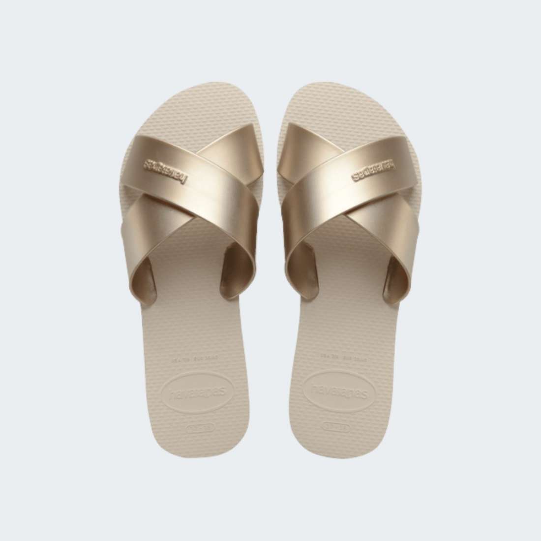 HAVAIANAS AQUA METALLIC BEIGE