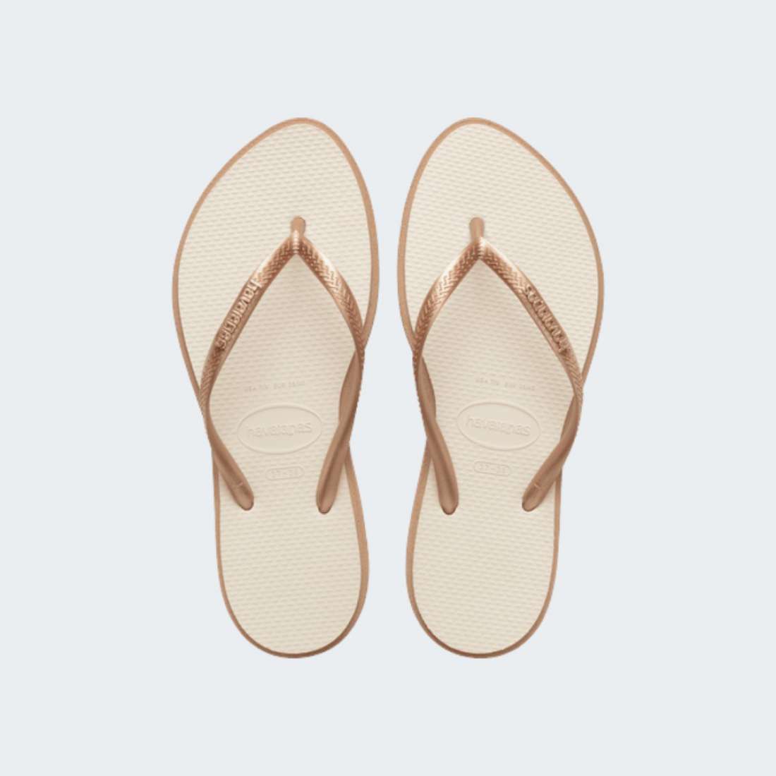 HAVAIANAS SLIM POINT ROSE GOLD/BEIGE
