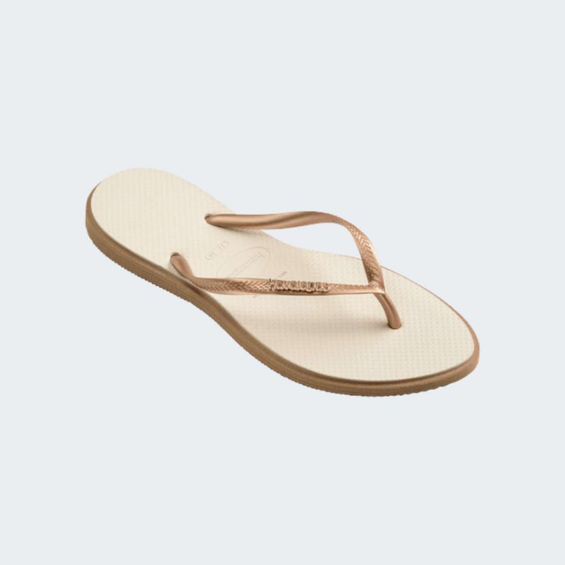 HAVAIANAS SLIM POINT ROSE GOLD/BEIGE