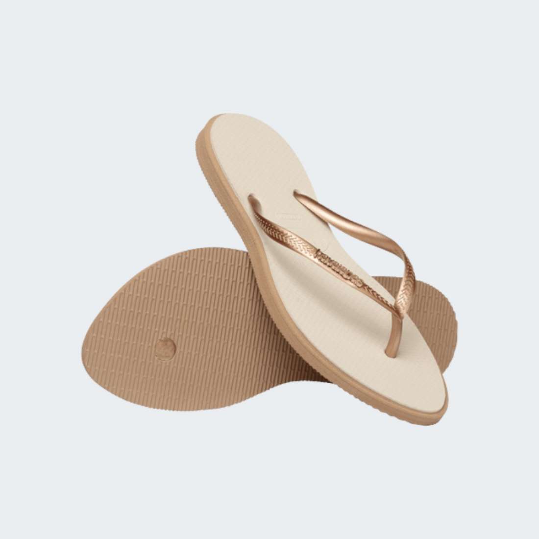 HAVAIANAS SLIM POINT ROSE GOLD/BEIGE