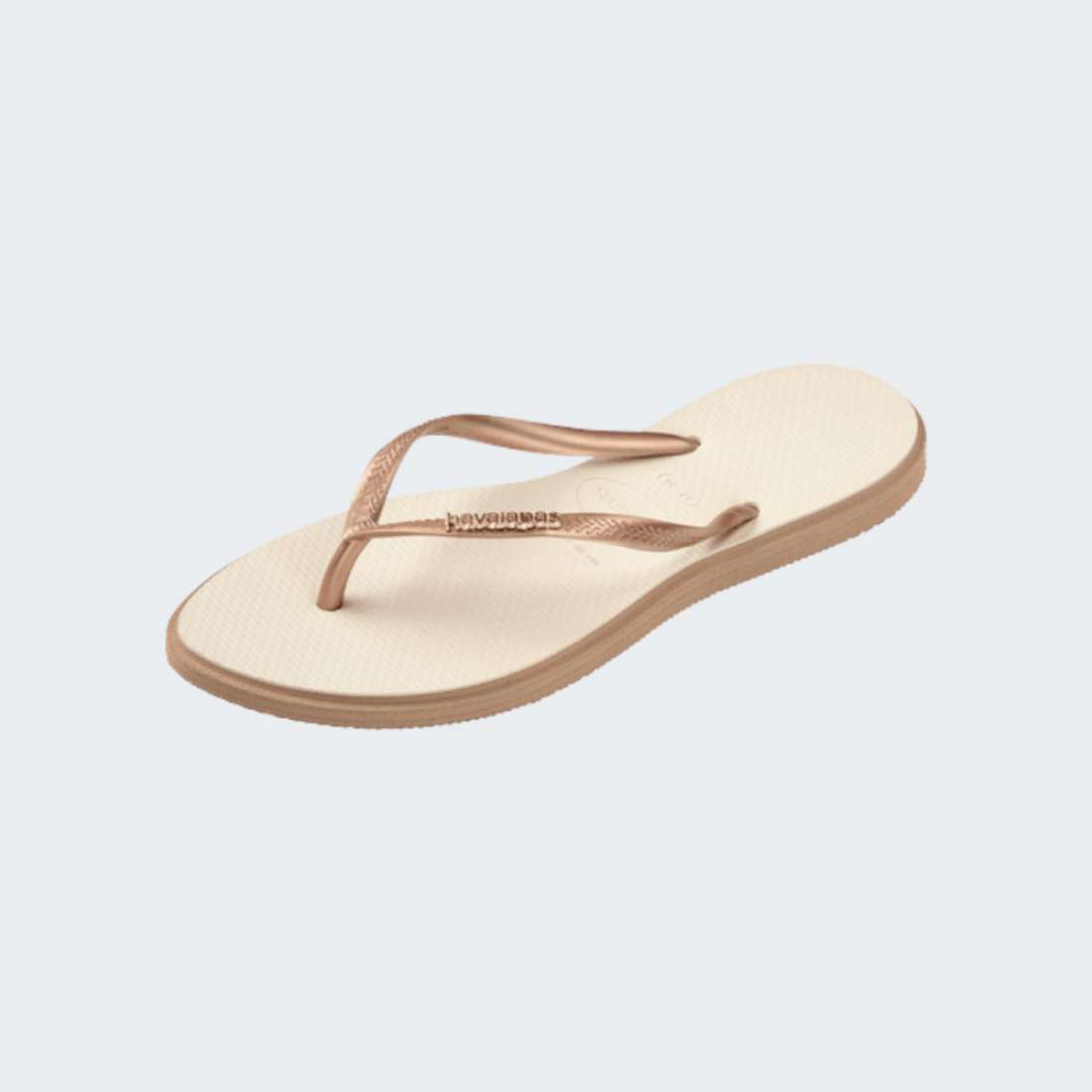 HAVAIANAS SLIM POINT ROSE GOLD/BEIGE