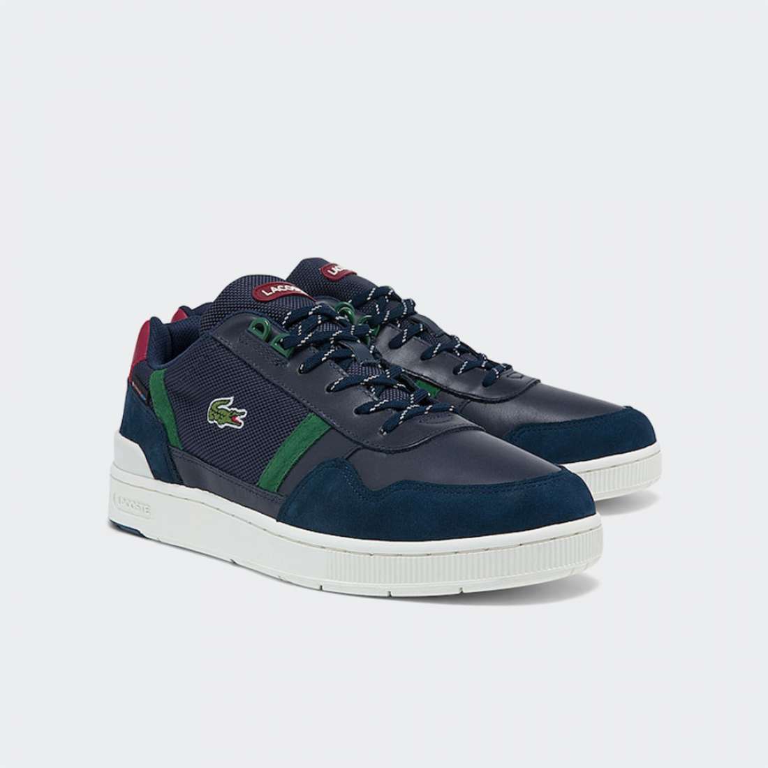 LACOSTE T-CLIP NAVY/DK GRN