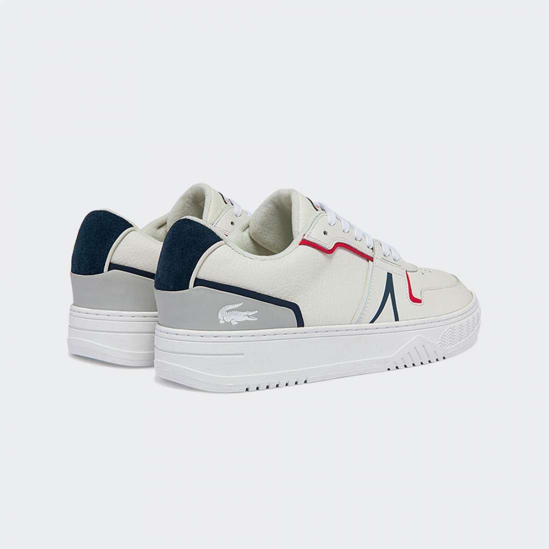 LACOSTE L001 WHT/NAVY/RED