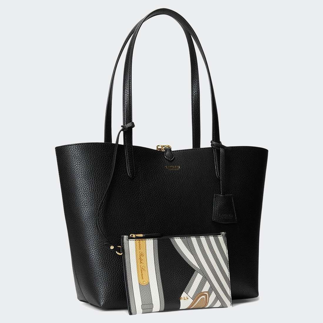 MALA RALPH LAUREN REVERSIBLE TOTE BLACK