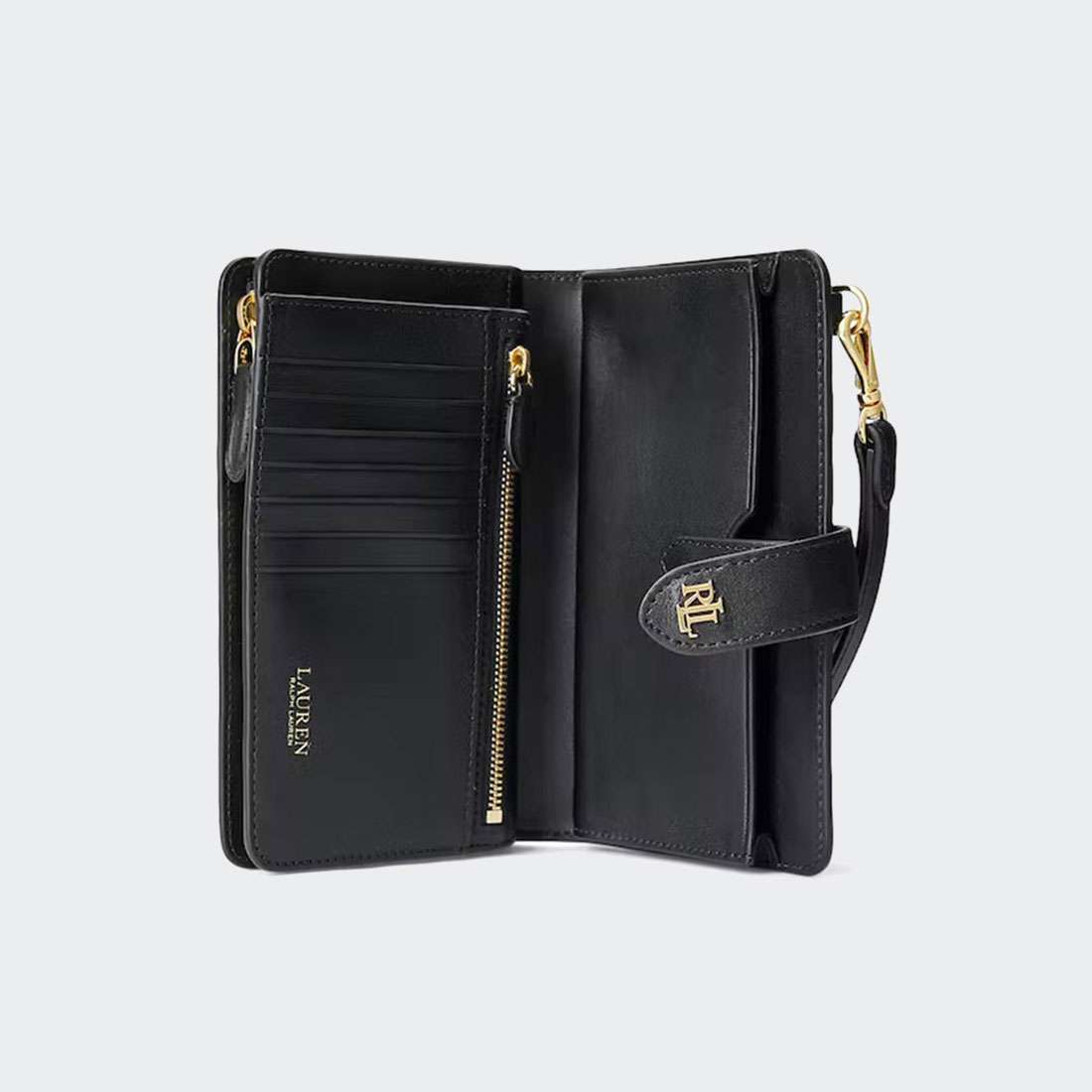 CARTEIRA RALPH LAUREN MONOGRAM BLACK