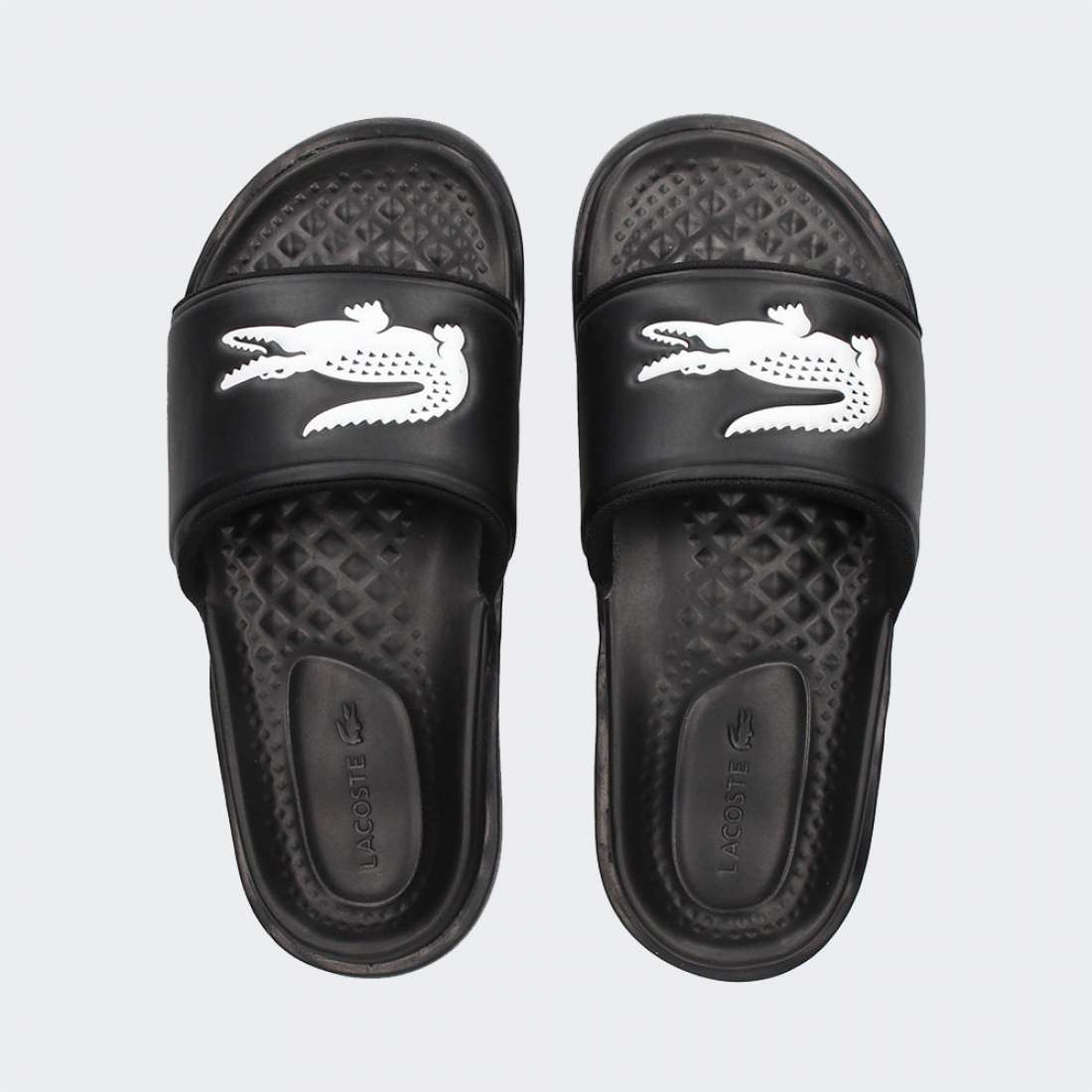 CHINELOS LACOSTE SERVE BLK/WHT