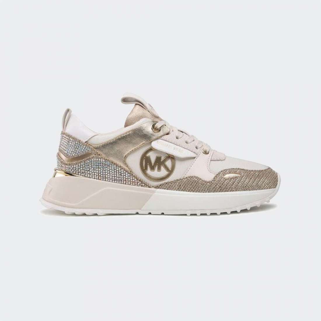 MICHAEL KORS THEO TRAINER PALE GOLD