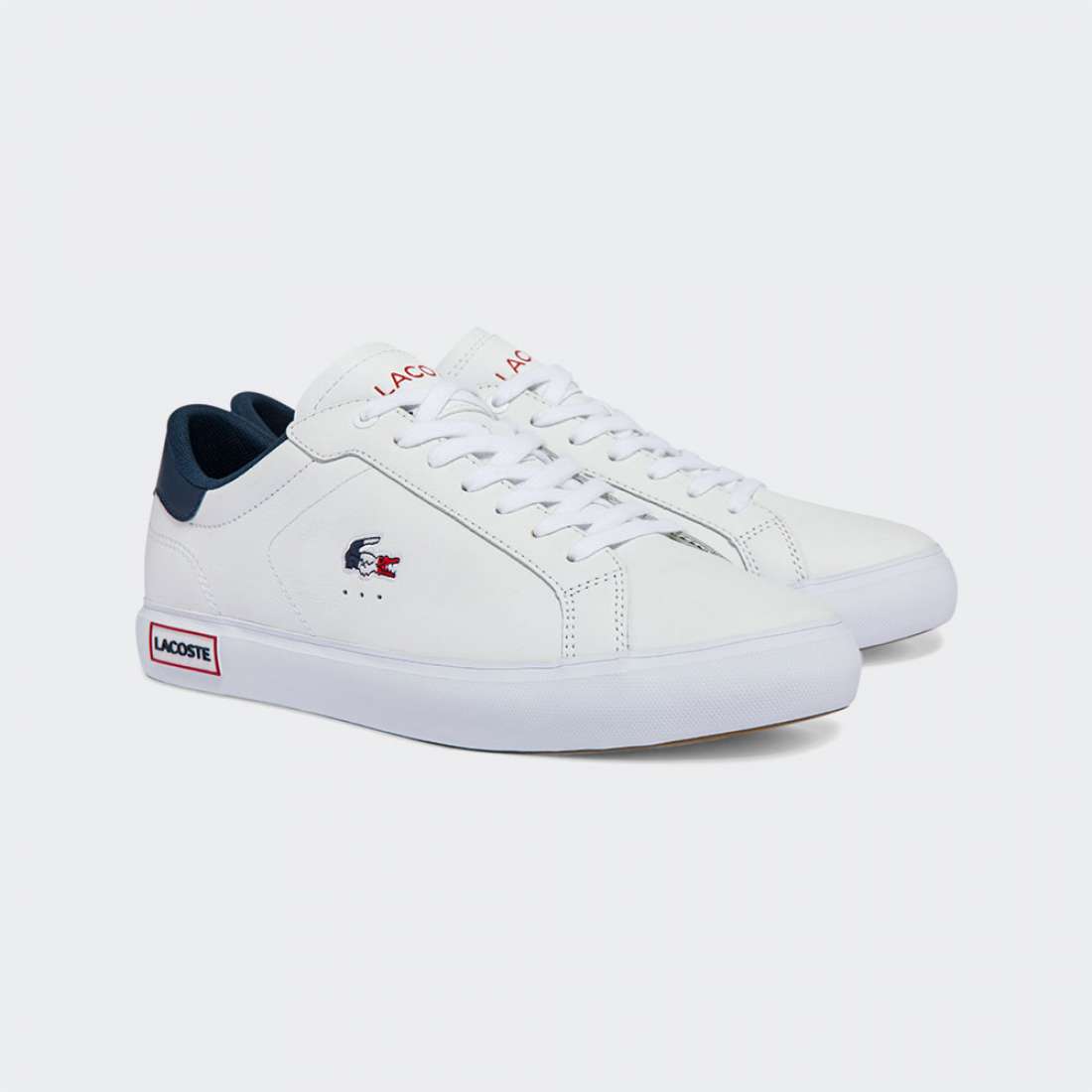 LACOSTE POWERCOURT TRI 2 WHT/NVY/RED