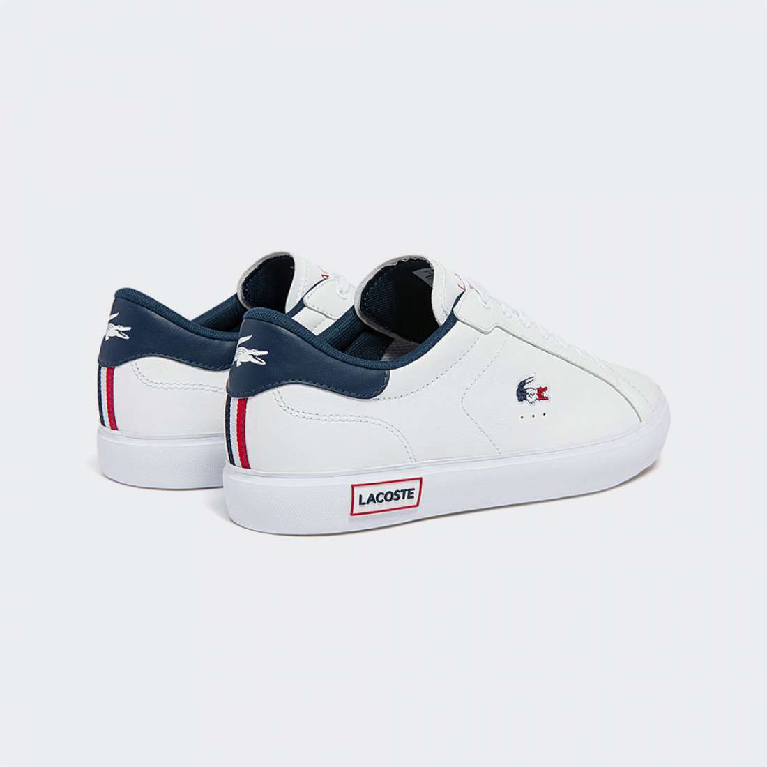 LACOSTE POWERCOURT TRI 2 WHT/NVY/RED