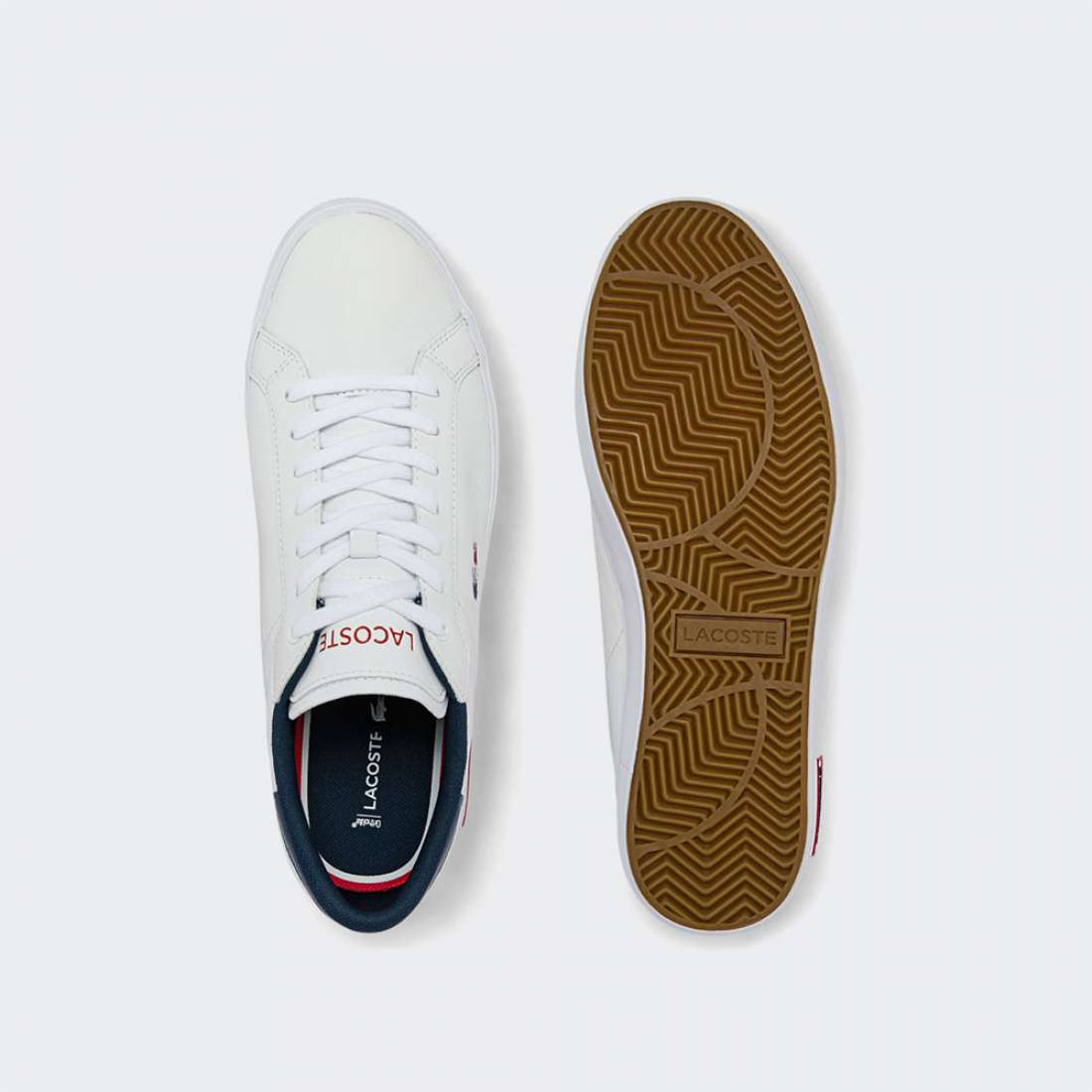 LACOSTE POWERCOURT TRI 2 WHT/NVY/RED