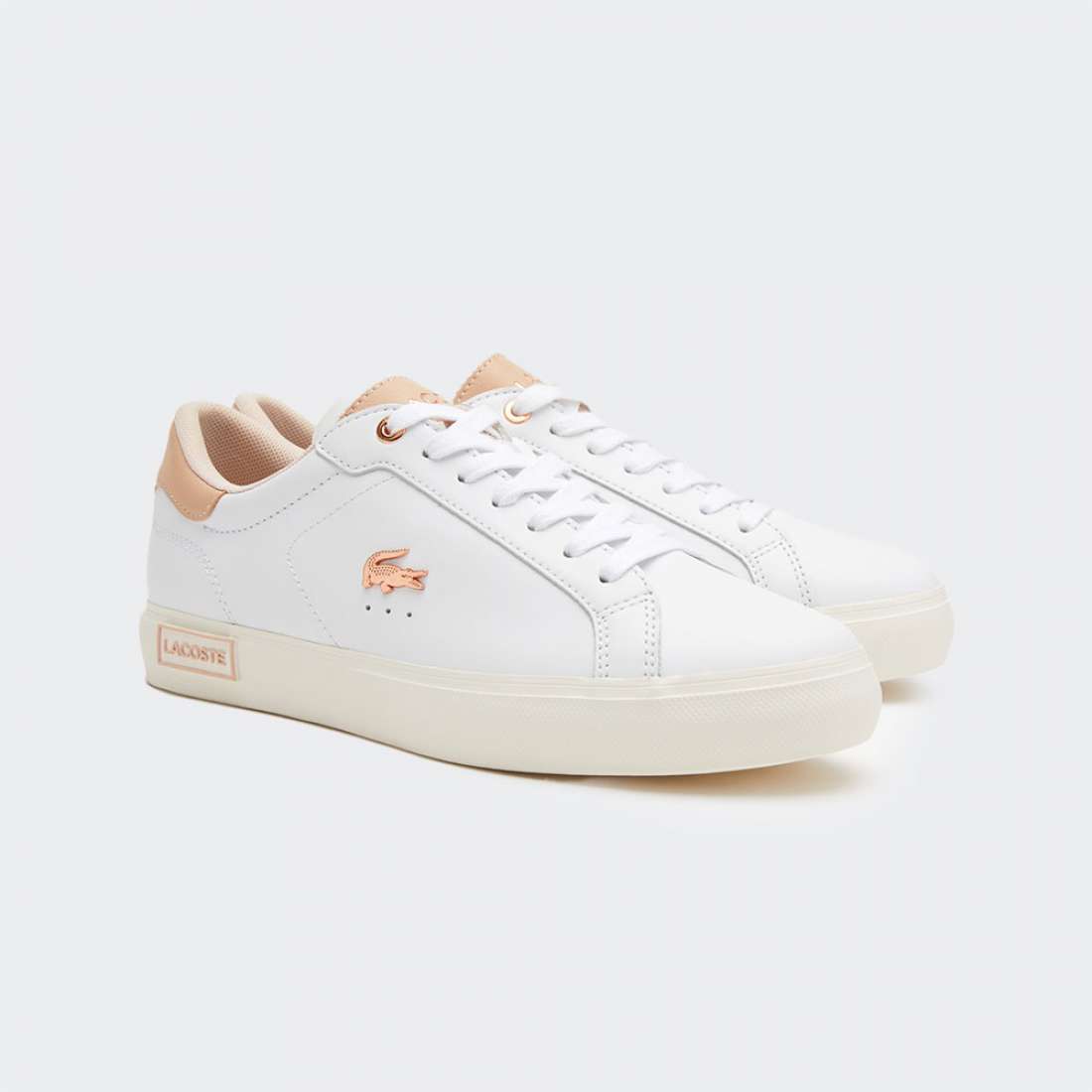 LACOSTE POWERCOURT 2.0 W WHT/LT PNK