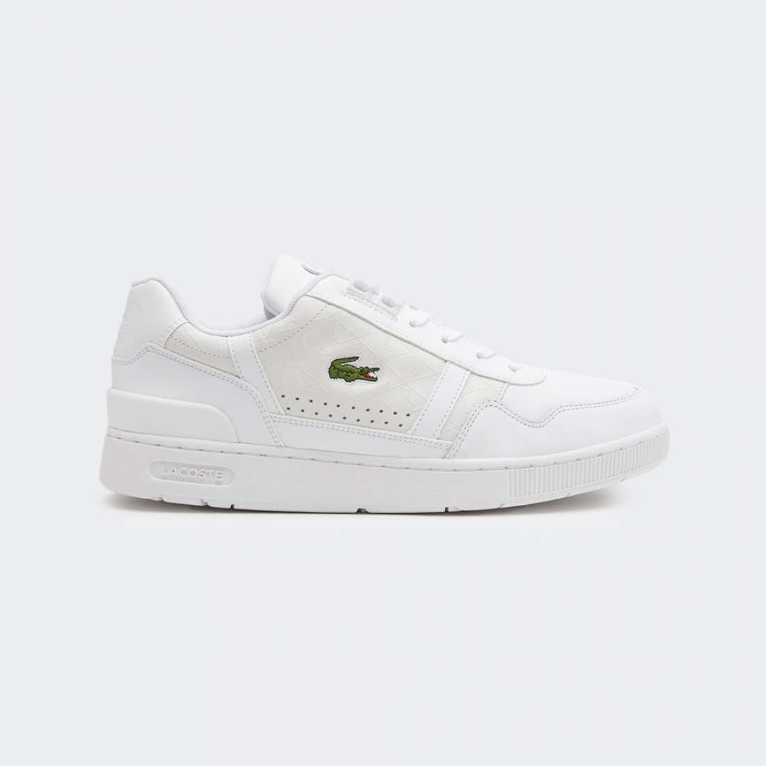 LACOSTE T-CLIP SIGNATURE WHT/WHT