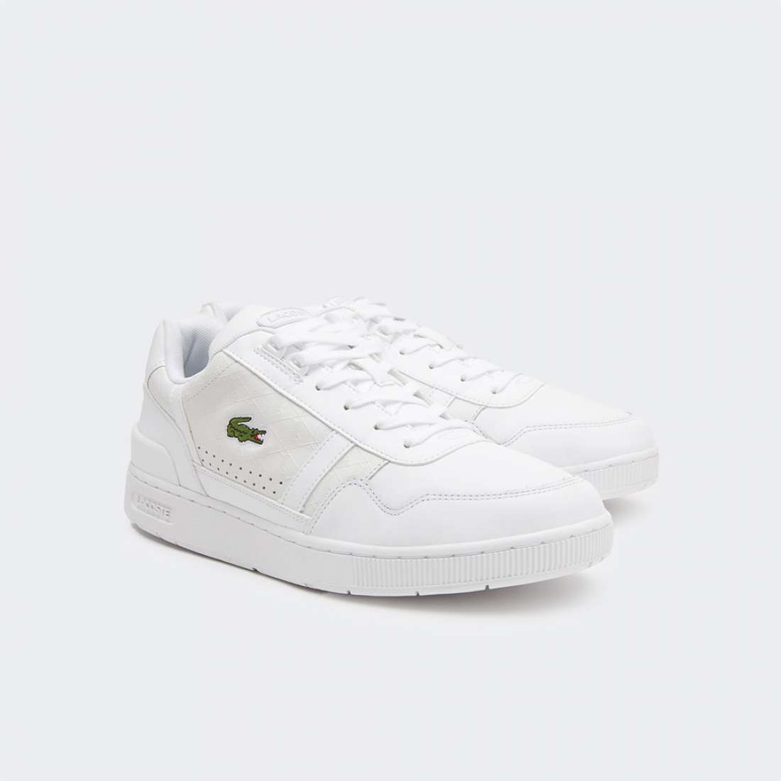 LACOSTE T-CLIP SIGNATURE WHT/WHT