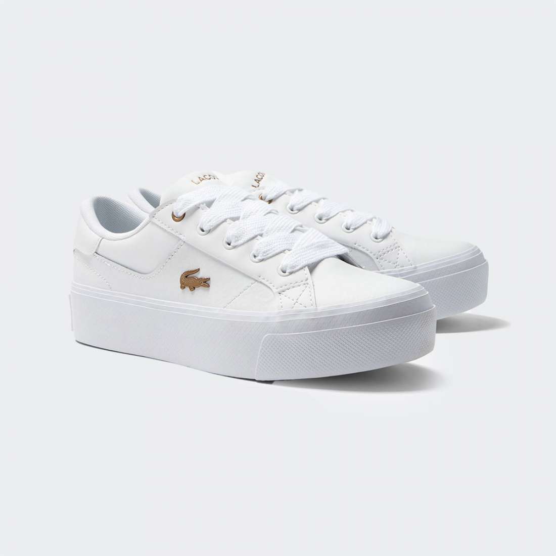 LACOSTE ZIANE PLATFORM WHT/WHT