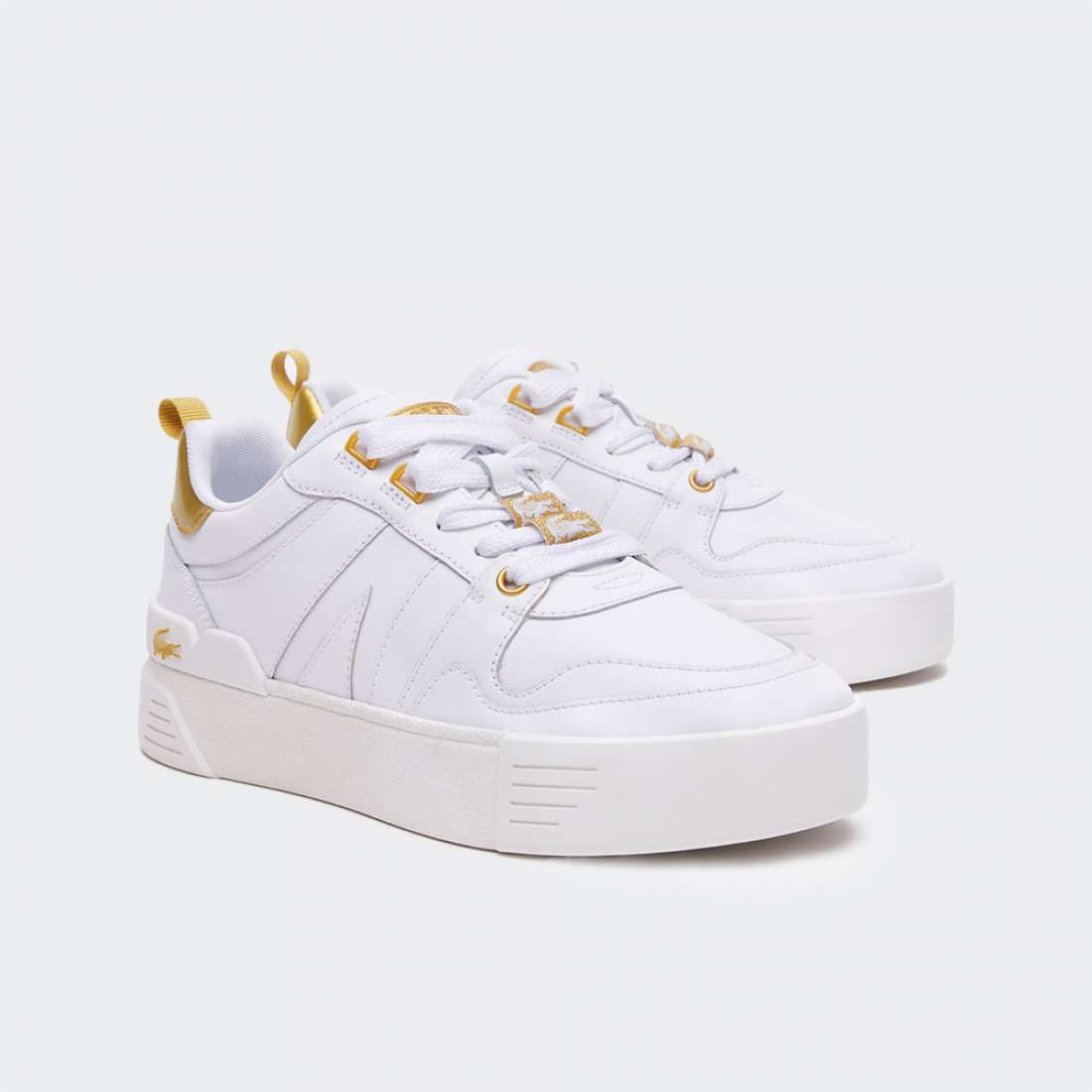 LACOSTE L002 W WHT/GLD