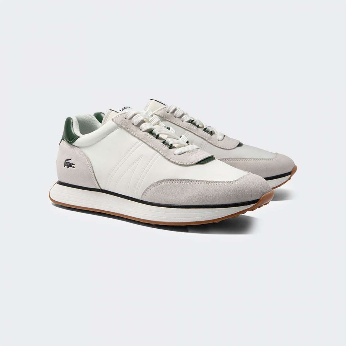 LACOSTE L-SPIN WHT/DK GRN