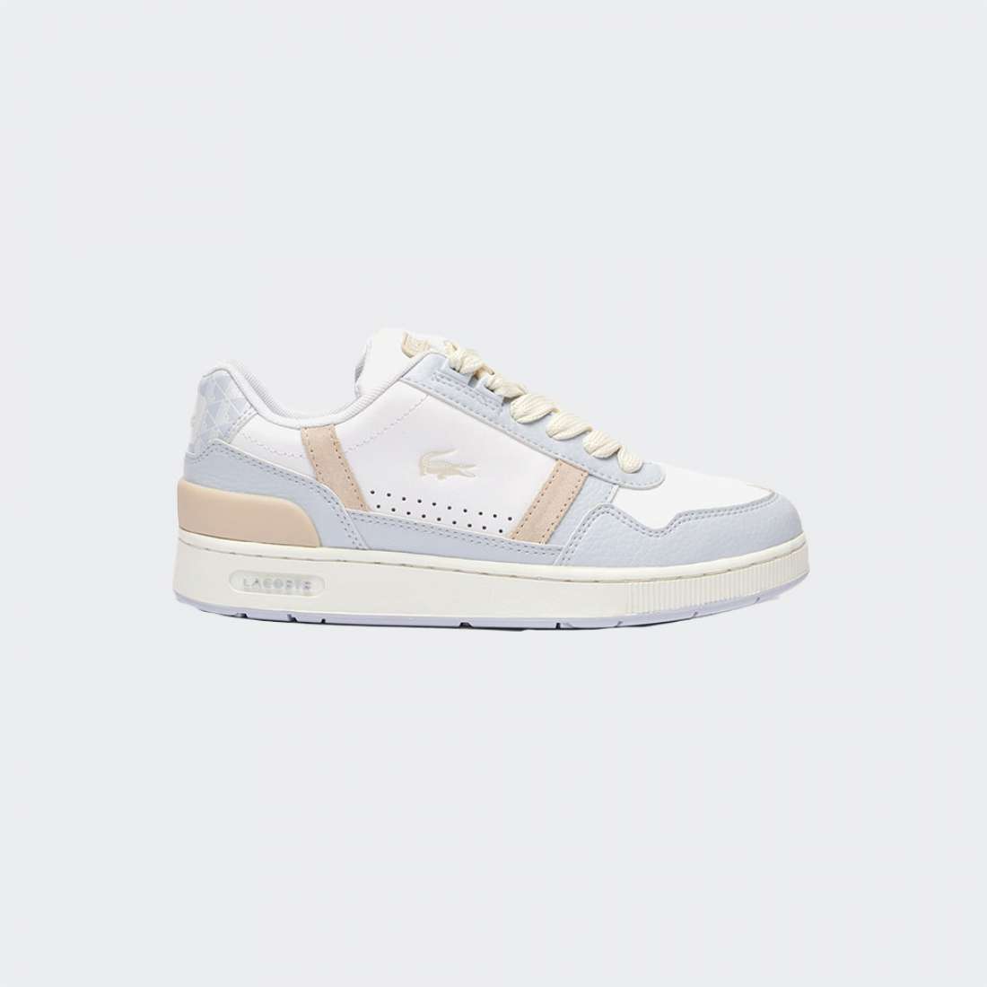 LACOSTE T-CLIP WHT/LT TRQS