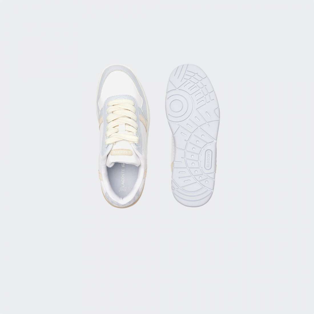 LACOSTE T-CLIP WHT/LT TRQS