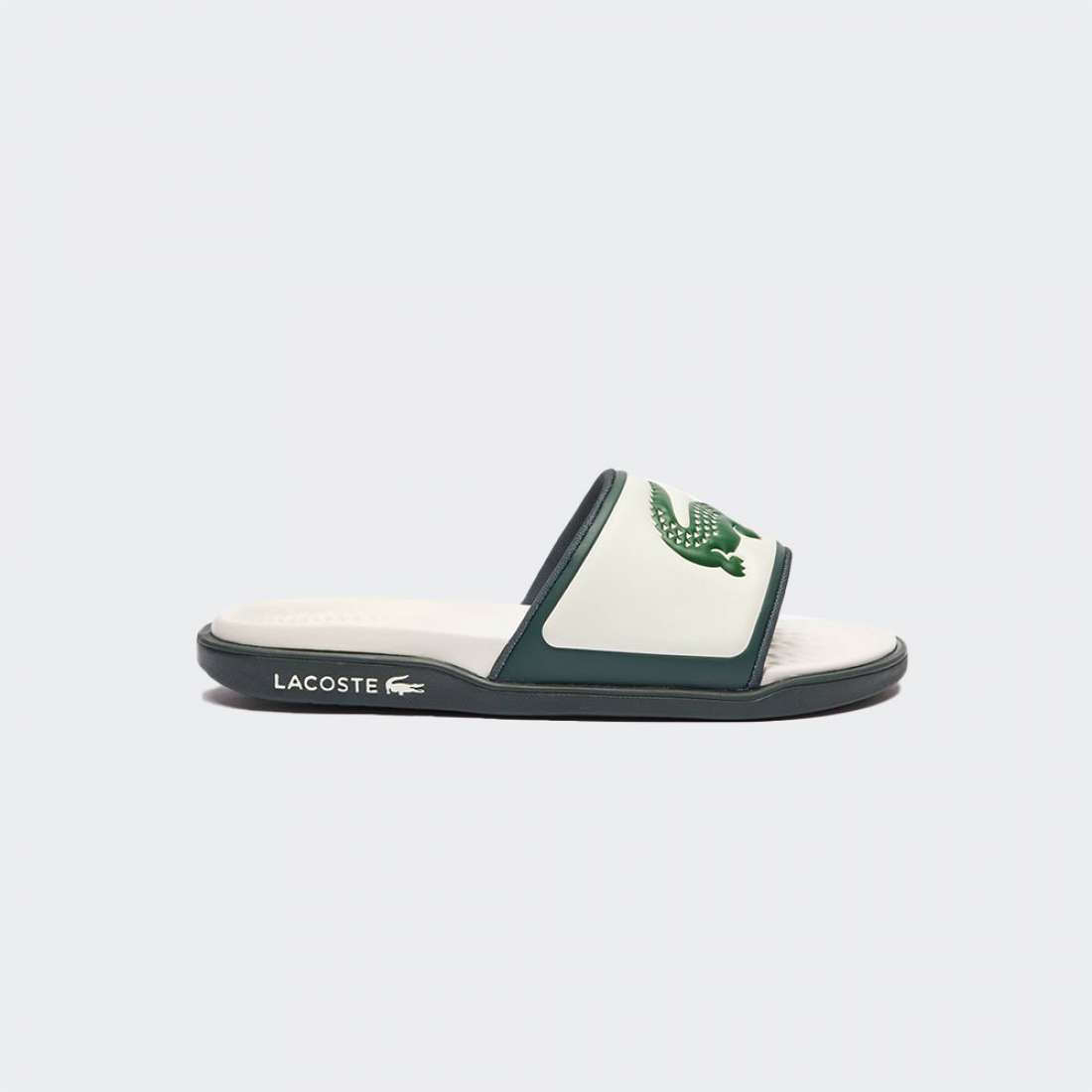 CHINELOS LACOSTE SERVE OFF WHT/DK GRN