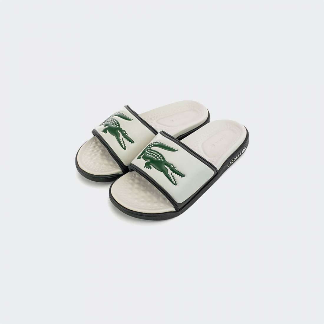 CHINELOS LACOSTE SERVE OFF WHT/DK GRN