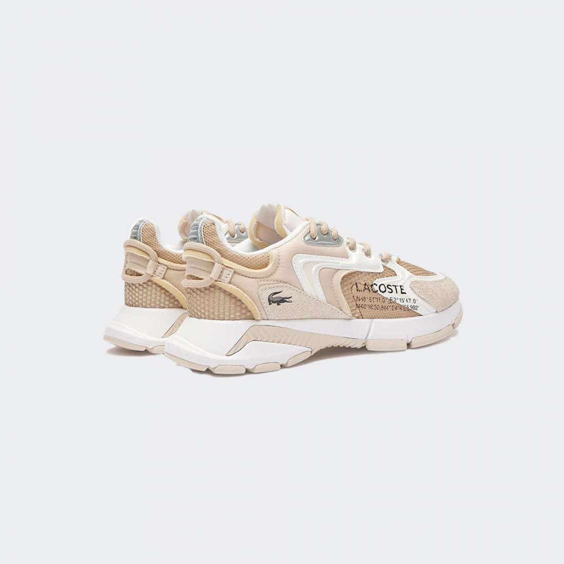 LACOSTE L003 NEO TEXTILE LT TAN/WHT