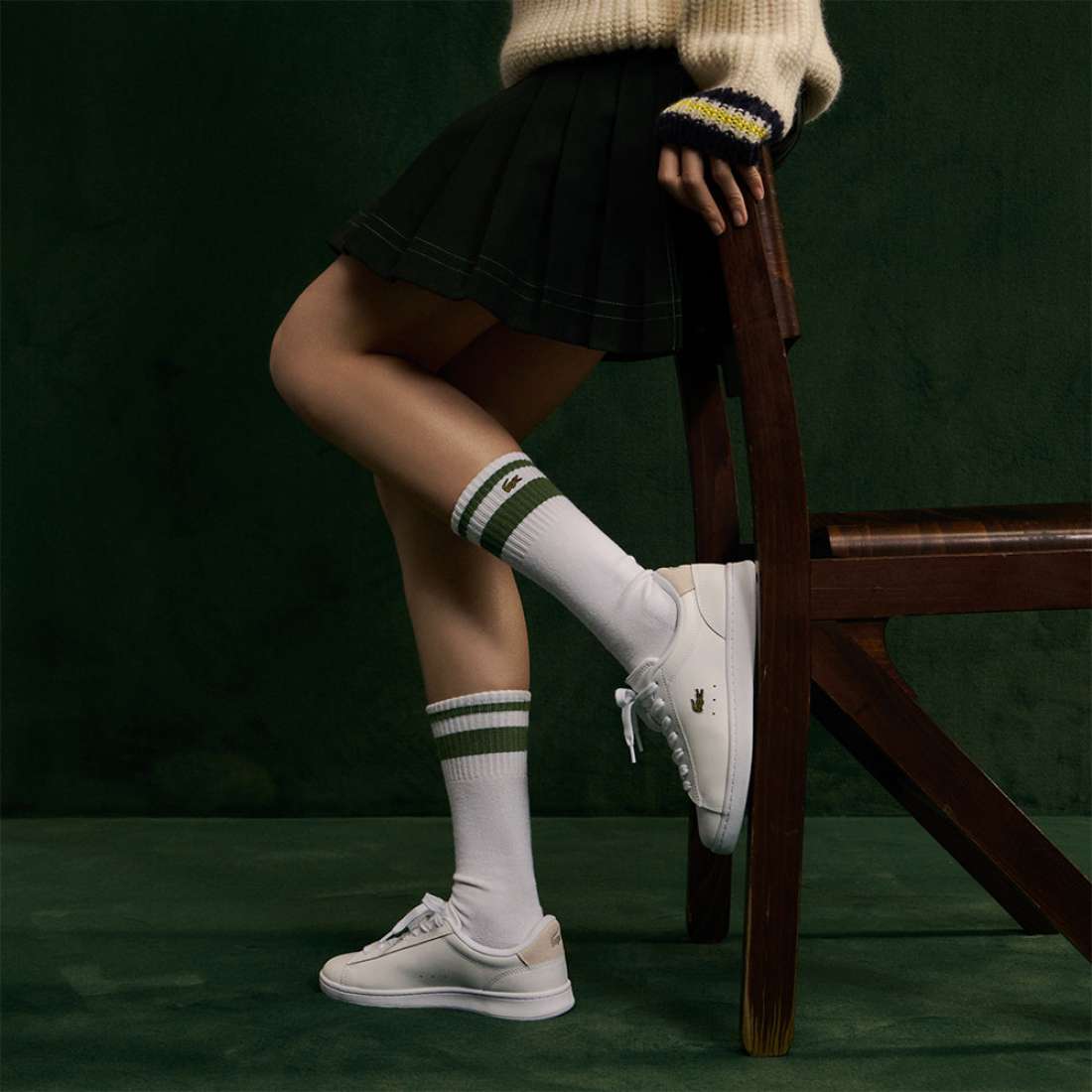 LACOSTE CARNABY  WHT/GLD