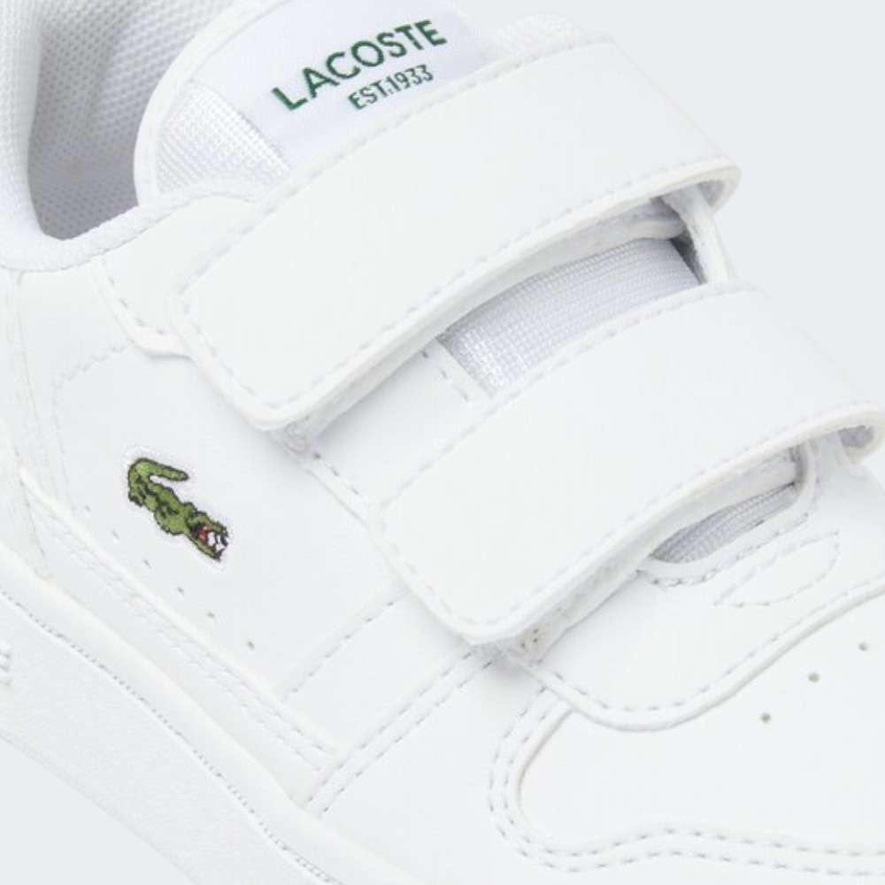 LACOSTE T-CLIP WHT/DK GRN