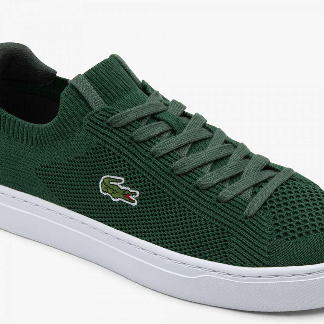 LACOSTE LA PIQUEE 2.0 DK GRN/ WHT