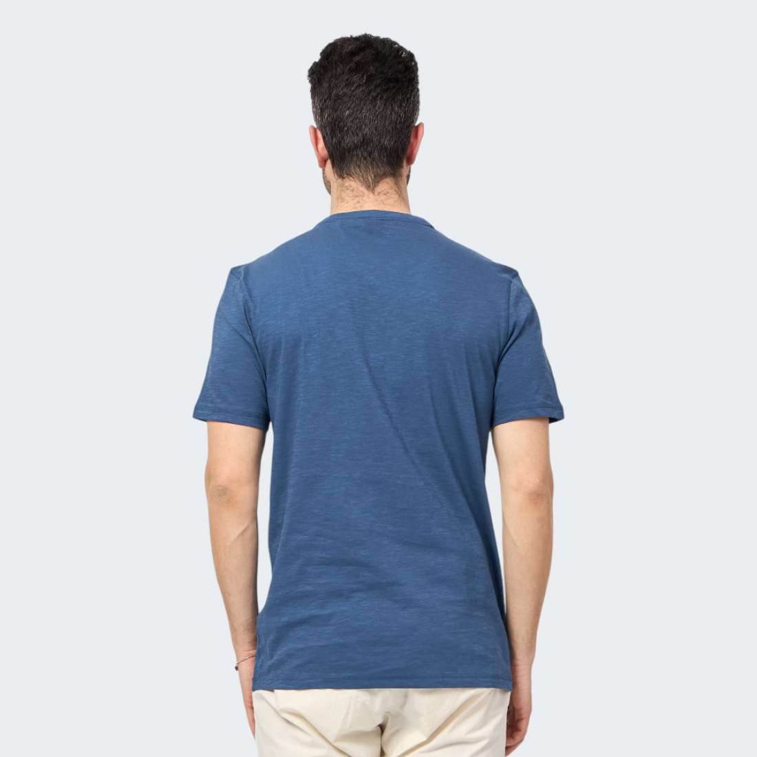 TSHIRT BOSS TEGOOD OPEN BLUE