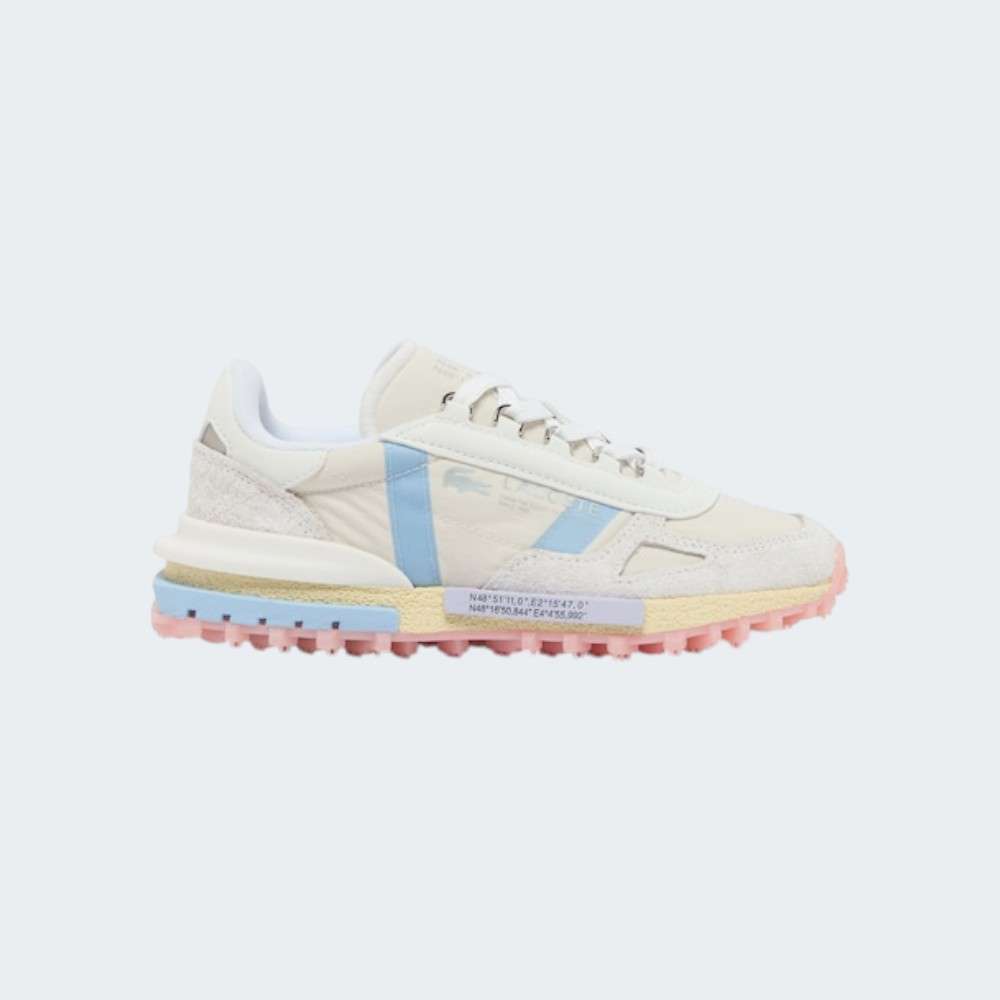LACOSTE ELITE ACTIVE OFF WHT/LT BLUE
