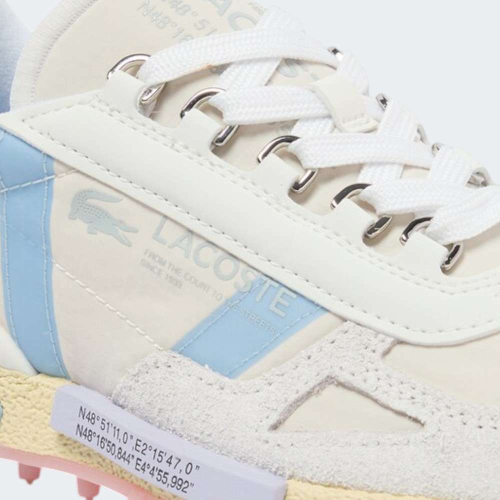 LACOSTE ELITE ACTIVE OFF WHT/LT BLUE
