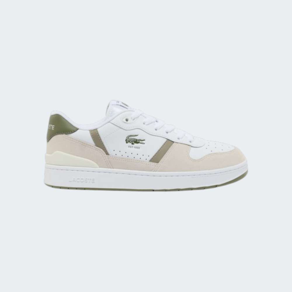 LACOSTE T-CLIP WHT/KHK