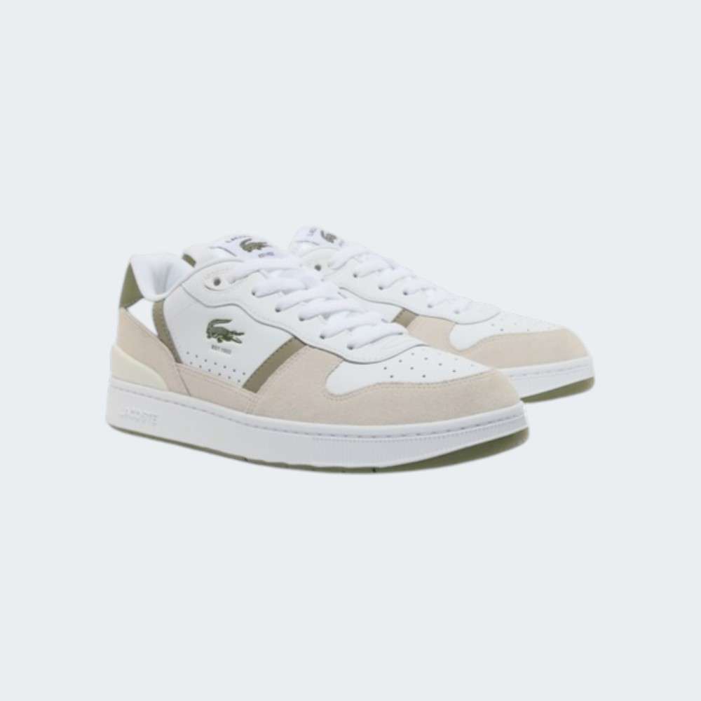 LACOSTE T-CLIP WHT/KHK