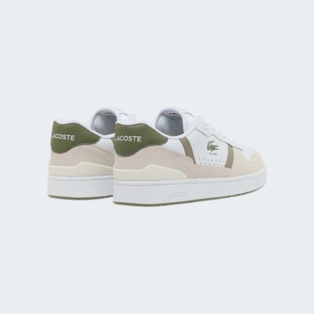 LACOSTE T-CLIP WHT/KHK