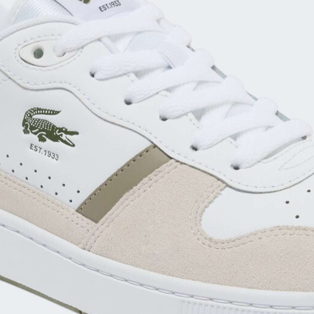 LACOSTE T-CLIP WHT/KHK
