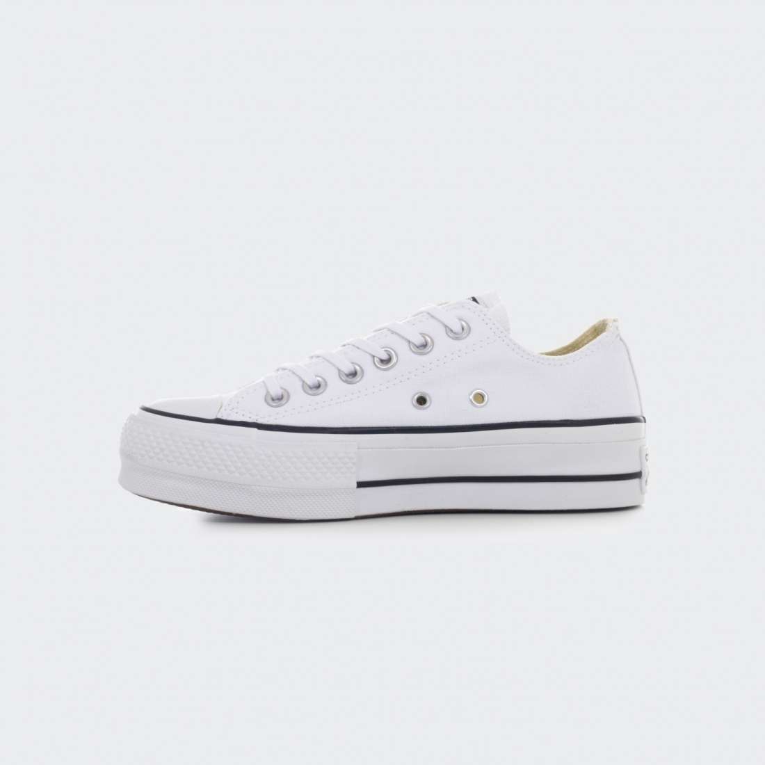 CONVERSE CHUCK TAYLOR ALL STAR CANVAS PLATFORM WHITE