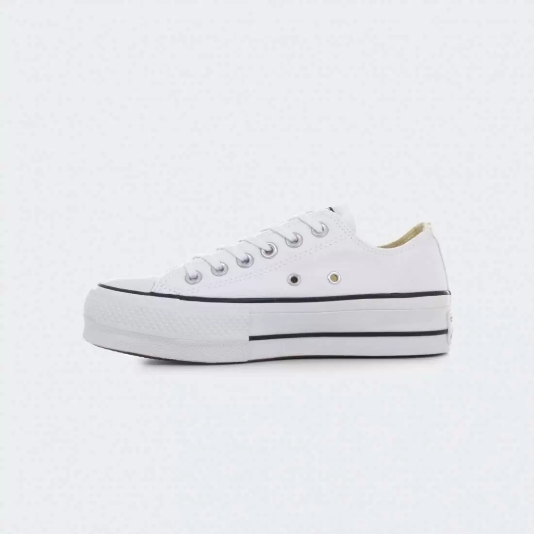 CONVERSE CHUCK TAYLOR ALL STAR CANVAS PLATFORM WHITE