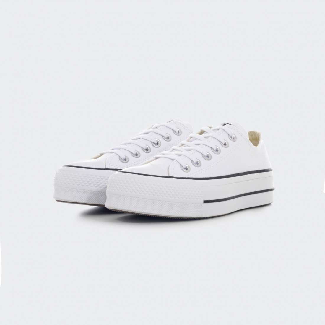 CONVERSE CHUCK TAYLOR ALL STAR CANVAS PLATFORM WHITE