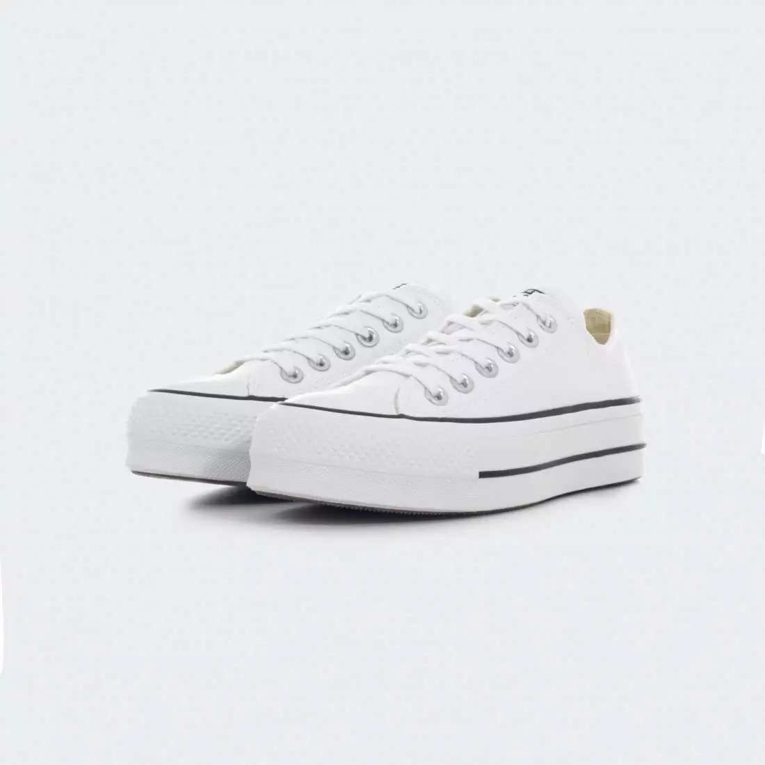 CONVERSE CHUCK TAYLOR ALL STAR CANVAS PLATFORM WHITE