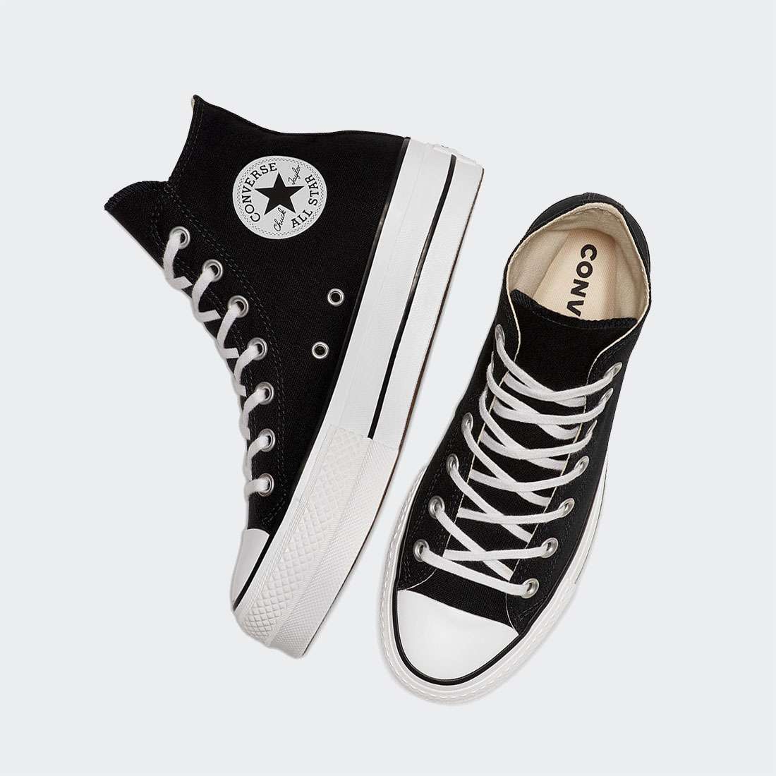 CONVERSE CHUCK TAYLOR ALL STAR HIGH TOP PLATFORM BLACK/GARNET/WHITE