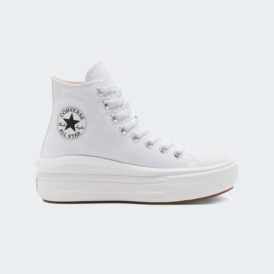 CONVERSE CHUCK TAYLOR  ALL STAR  MOVE WHITE/NATURAL IVORY/BLACK