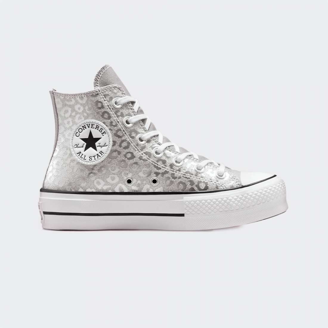 CONVERSE CHUCK TAYLOR ALL STAR LIFT CLEAN SILVER/BLACK/WHITE